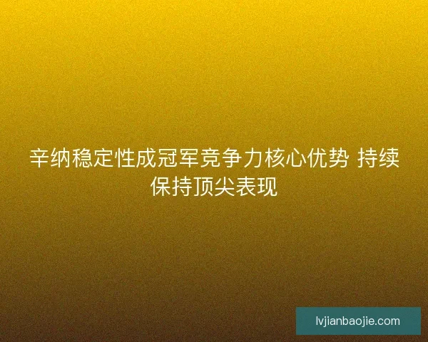 辛纳稳定性成冠军竞争力核心优势 持续保持顶尖表现